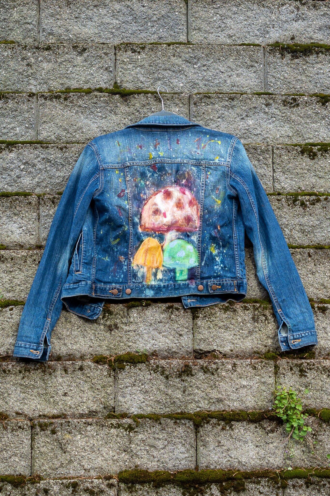 Mushroom Denim Jacket