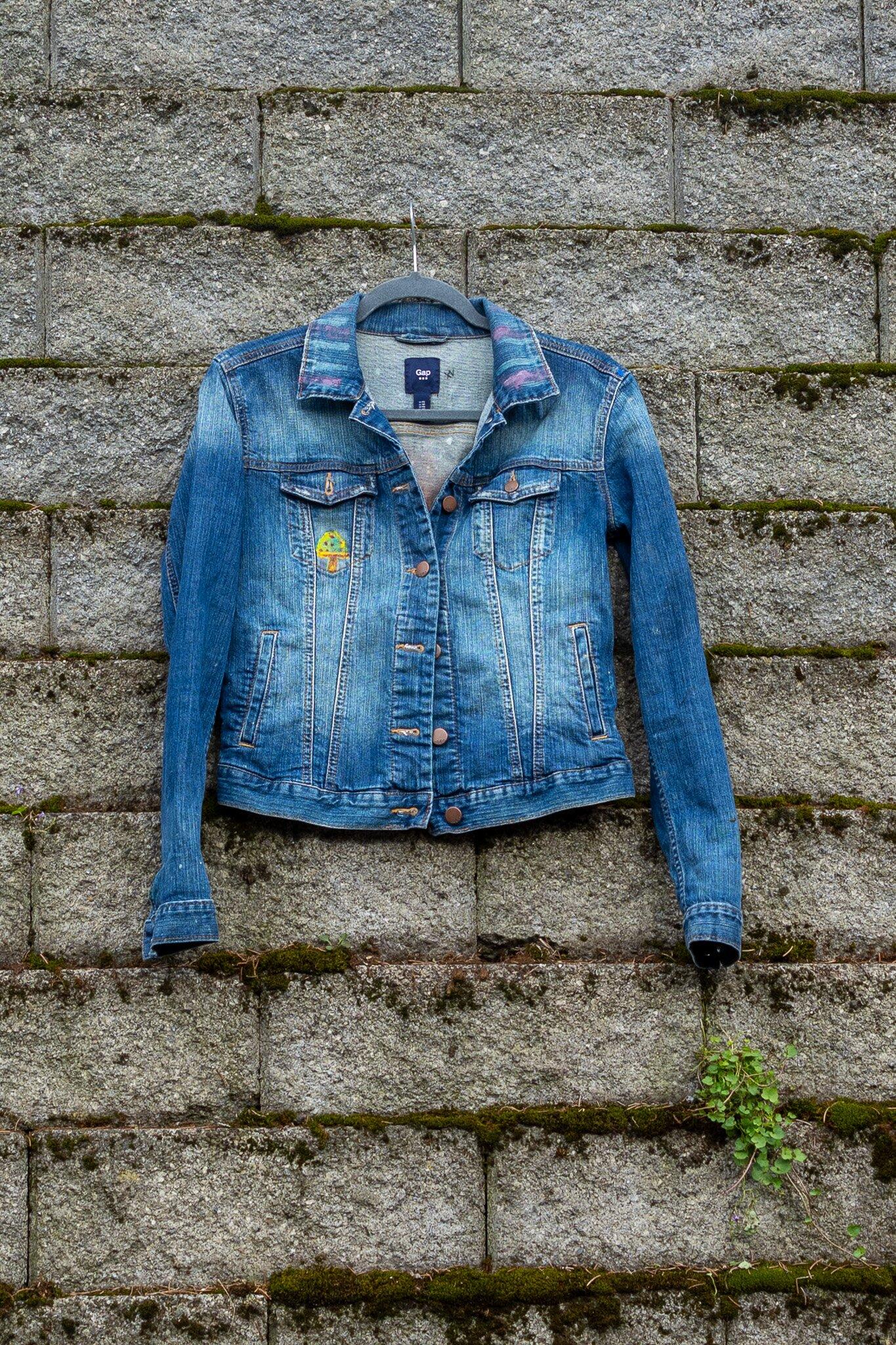 Mushroom Denim Jacket - Image 2